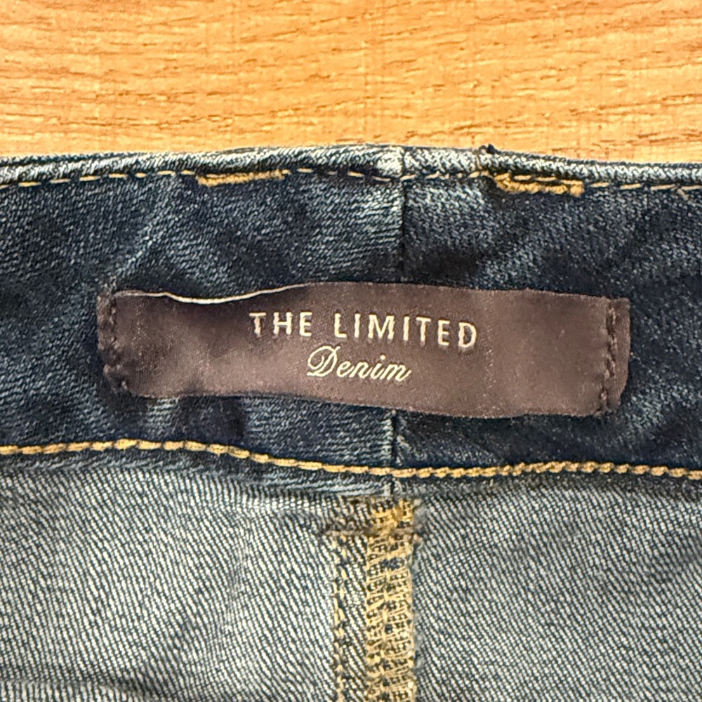 The Limited Blue Button-Front Pencil Skirt - Picture 3 of 11